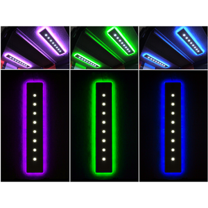 WhisperRoom Studio Lights shown in Purple, Green, and Blue