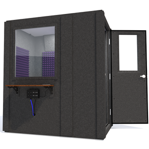 Audiology Basic Package shown from the front with right hinge door open and purple foam.